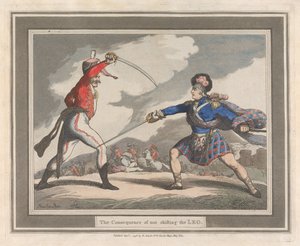 足を動かさなかった結果 作： Thomas Rowlandson