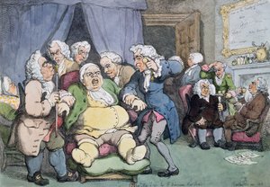 協議または最後の希望、1808 作： Thomas Rowlandson
