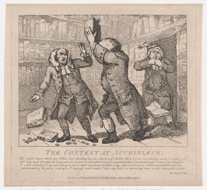 The Contest at Auckinleck Picturesque Beauties of Boswell, Part the Second, Jun..., June 10, 1786. 作： Thomas Rowlandson