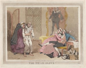 The Dead Alive!、1795 年 7 月、1795 年 7 月。 作： Thomas Rowlandson