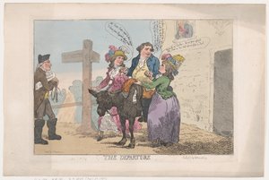 出発、1784 年 4 月 29 日、1784 年 4 月 29 日。 作： Thomas Rowlandson