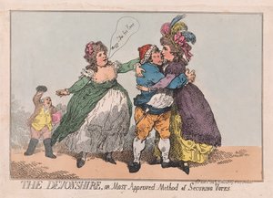 デボンシャー、または投票を確保する最も承認された方法、パブ。 1784年（手描きの彫刻）