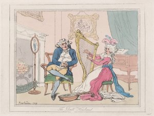 鈍い夫, 1789., 1789. 作： Thomas Rowlandson