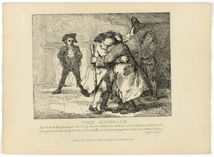 抱擁』（ボズウェルのヘブリディーズ紀行より 作： Thomas Rowlandson