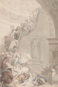「ステア・ケース展」、サマセット・ハウス 作： Thomas Rowlandson