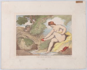 フェア・ベイザー、1799年、1799年。 作： Thomas Rowlandson