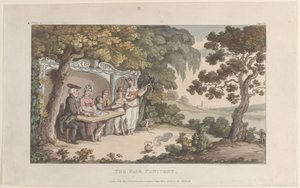 1817 年 5 月 1 日、ウェイクフィールドの牧師からの公正な悔い改め。、1817 年 5 月 1 日。 作： Thomas Rowlandson