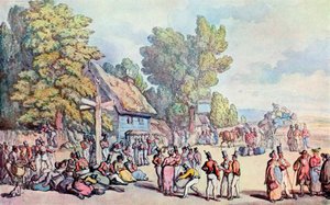 ファルマスロード、18世紀後半〜19世紀初頭、1929 作： Thomas Rowlandson