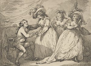 黄金のリンゴ、または現代のパリ、1785 年 3 月 2 日、1785 年 3 月 2 日。 作： Thomas Rowlandson