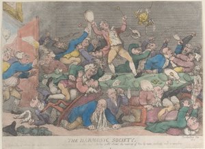 The Harmonic Society、[1810]、1811 年に再発行、[1810]、1811 年に再発行。 作： Thomas Rowlandson