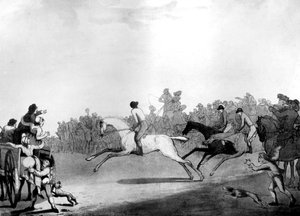ハイメトルレーサー、1789年。 作： Thomas Rowlandson