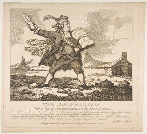 ジャーナリスト、オーキンレックまたはストーンズランドの美しい絵のような景色...、1786年5月15日。 作： Thomas Rowlandson