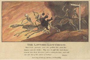 The Lawyers Last Circuit、1802 年発行。 作： Thomas Rowlandson