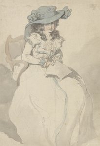 ラブレター、1790年頃（紙にペンとインクと水彩） 作： Thomas Rowlandson