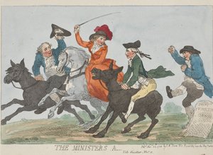大臣の尻 ― 『ガゼティア』参照 ― 11月11日 作： Thomas Rowlandson
