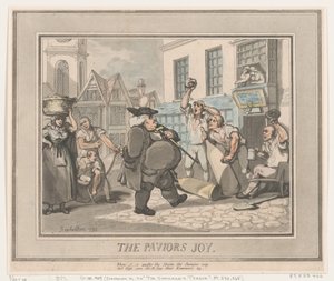 牧師の喜び、1792年、1792年。 作： Thomas Rowlandson