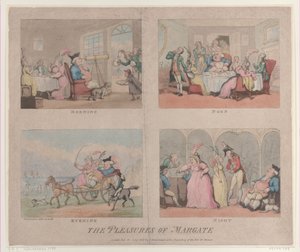 The Pleasures of Margate、1800 年 7 月 25 日、1800 年 7 月 25 日。 作： Thomas Rowlandson