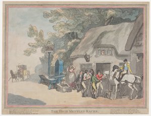 『郵便馬』（『競走馬の生涯、あるいは気性の激しい競走馬』より） 作： Thomas Rowlandson