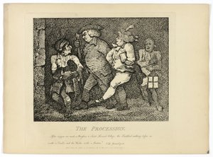 行列（ボズウェルの『ヘブリディーズ紀行』より 作： Thomas Rowlandson