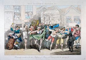 「私たちの前の見通し」、1791 作： Thomas Rowlandson
