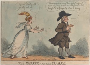 クエーカーとクラーク、1809 年 5 月 24 日、1809 年 5 月 24 日。 作： Thomas Rowlandson
