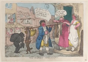 うさぎの商人」、1810年。 作： Thomas Rowlandson