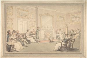 レセプション 作： Thomas Rowlandson