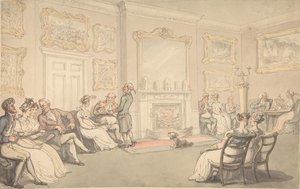 レセプション、1780-1827。 作： Thomas Rowlandson