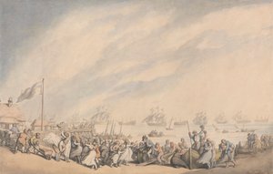 O retorno da frota para Great Yarmouth em 1797 作： Thomas Rowlandson