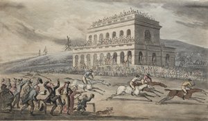 シンタックス牧師はヨークの競馬場でお金を失う 作： Thomas Rowlandson