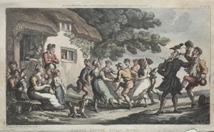 牧師シンタックス農村スポーツ牧師、1813年。 作： Thomas Rowlandson