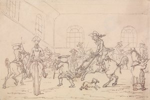 乗馬学校 作： Thomas Rowlandson