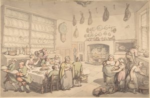 スクワイアのキッチン 作： Thomas Rowlandson