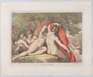 サプライズ、1799年、1799年。 作： Thomas Rowlandson