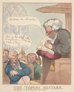 「トッパーの過ち」 作： Thomas Rowlandson