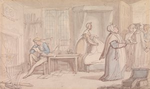 学部生の部屋 作： Thomas Rowlandson