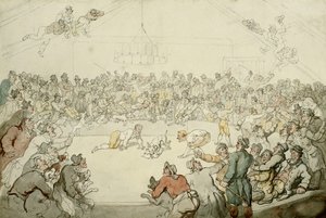 ウェストミンスターピット、1798年 作： Thomas Rowlandson