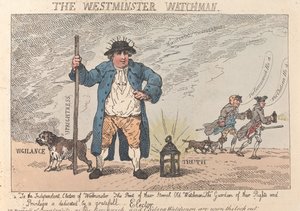 『ウェストミンスター・ウォッチマン』 作： Thomas Rowlandson