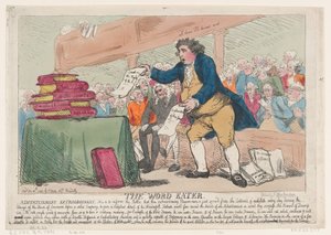 ワードイーター、1786 年 12 月 30 日、1786 年 12 月 30 日。 作： Thomas Rowlandson