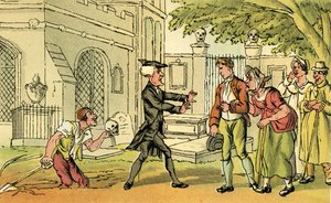 禁じられたバンズ」と 作： Thomas Rowlandson