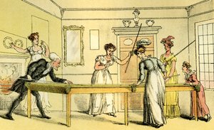 ビリヤード台」とは 作： Thomas Rowlandson