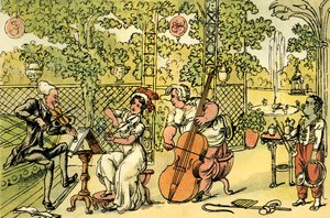 ガーデントリオ 作： Thomas Rowlandson