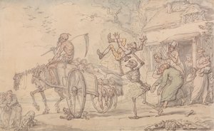 時間と死とグッディ・バートン 作： Thomas Rowlandson