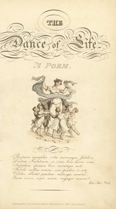 カリグラフィによるタイトルとヴィネットのあるタイトルページ 作： Thomas Rowlandson