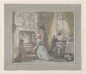 乾杯、1783-90。、1783-90。 作： Thomas Rowlandson