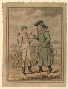縄張りのトリック、またはレースに負ける方法を解決する 作： Thomas Rowlandson