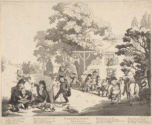 葬儀屋たちの宴 作： Thomas Rowlandson
