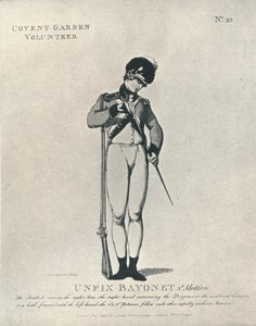 バヨネットの第3モーションの修正、1798 1909 作： Thomas Rowlandson