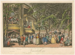 ヴォクソール、1732 作： Thomas Rowlandson
