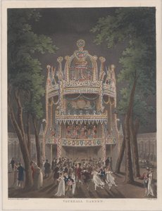 ヴォクスホール ガーデン、1809 年、1809 年 作： Thomas Rowlandson